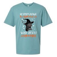 My Spirit Animal Is A Grumpy Black Cat That Hexes Annoying People Sueded Cloud Jersey T-Shirt
