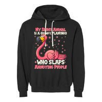 My Spirit Animal Is A Grumpy Flamingo Garment-Dyed Fleece Hoodie