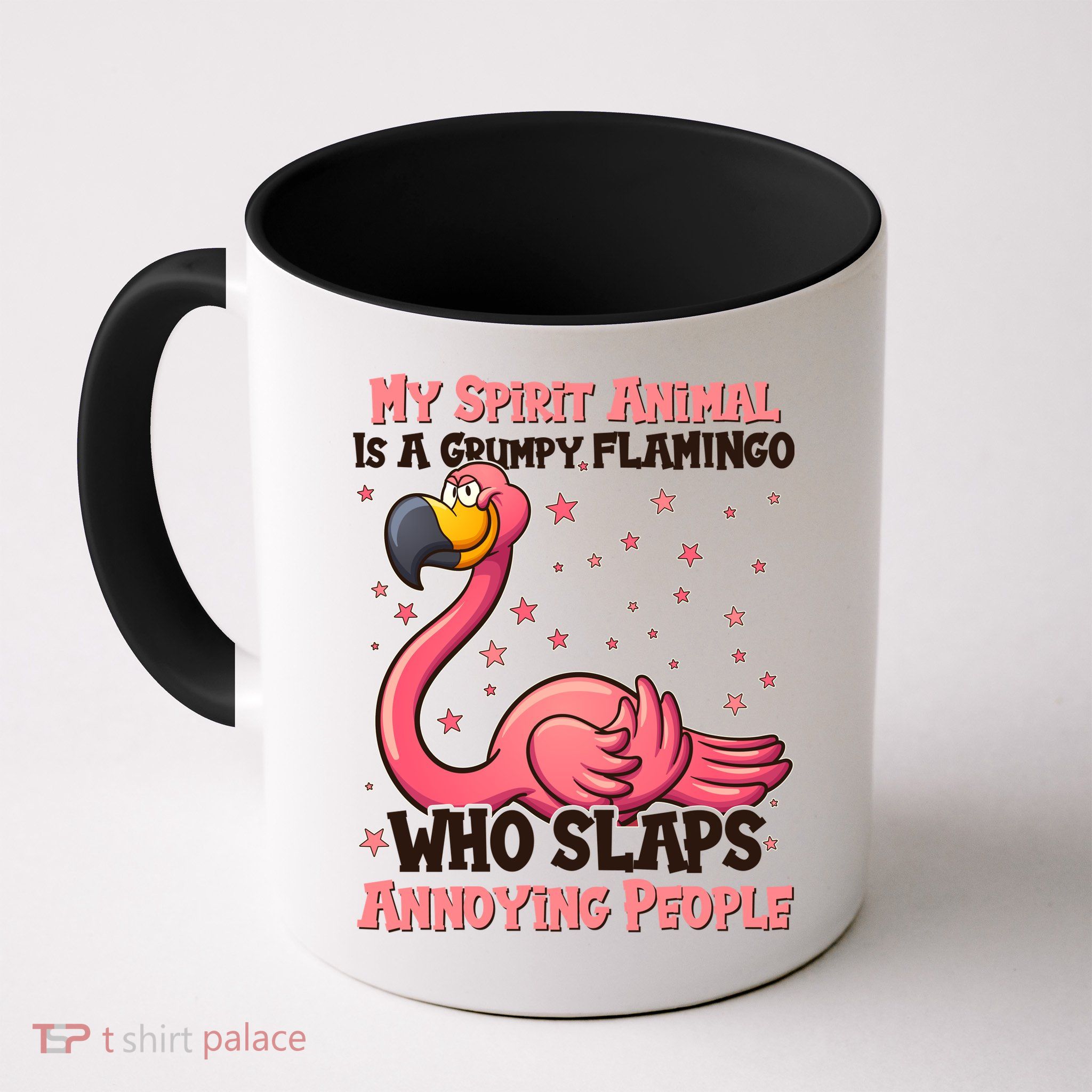 My Spirit Animal Is A Grumpy Flamingo Mug