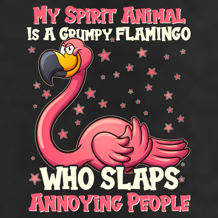My Spirit Animal Is A Grumpy Flamingo 12oz Stainless Steel Coffee Mug