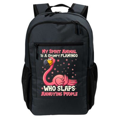 My Spirit Animal Is A Grumpy Flamingo Daily Commute Backpack