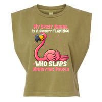 My Spirit Animal Is A Grumpy Flamingo Garment-Dyed Women's Muscle Tee