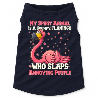 My Spirit Animal Is A Grumpy Flamingo Doggie Tank