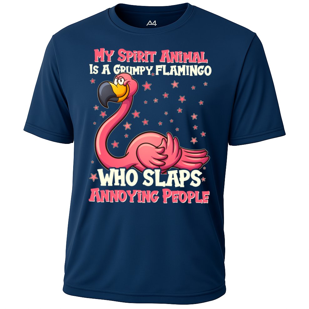 My Spirit Animal Is A Grumpy Flamingo Performance Shirt