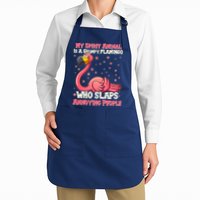 My Spirit Animal Is A Grumpy Flamingo Apron