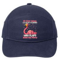 My Spirit Animal Is A Grumpy Flamingo 7-Panel Snapback Hat