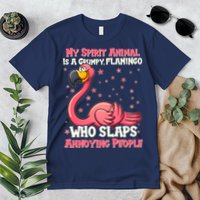 My Spirit Animal Is A Grumpy Flamingo Premium T-Shirt
