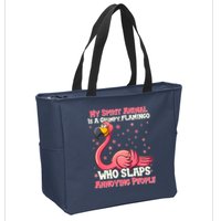 My Spirit Animal Is A Grumpy Flamingo Zip Tote Bag