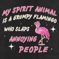 My Spirit Animal Is Grumpy Flamingo Tumbler