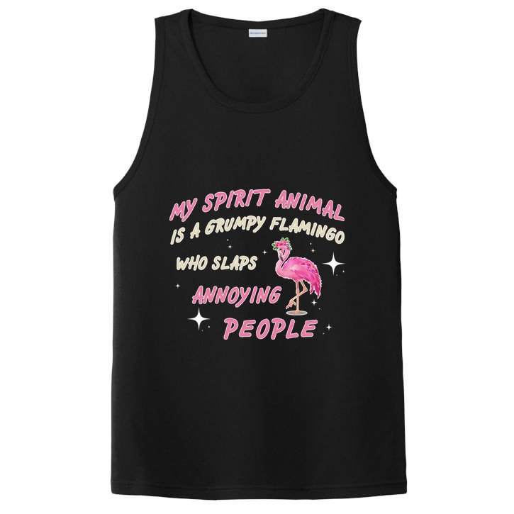 My Spirit Animal Is Grumpy Flamingo PosiCharge Competitor Tank