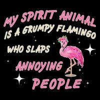 My Spirit Animal Is Grumpy Flamingo PosiCharge Competitor Tank