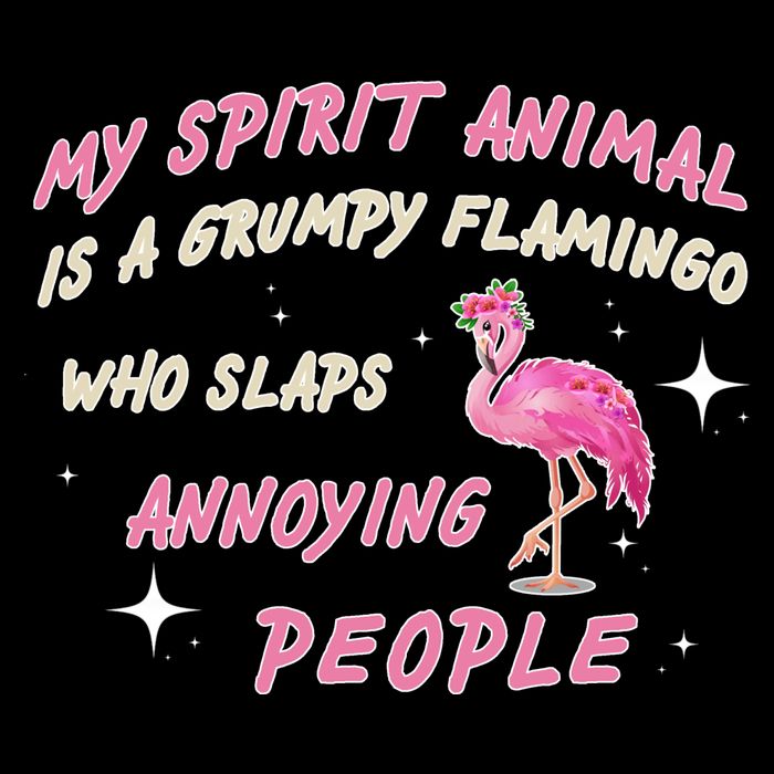 My Spirit Animal Is Grumpy Flamingo PosiCharge Competitor Tank