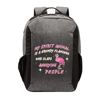 My Spirit Animal Is Grumpy Flamingo Vector Backpack