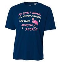 My Spirit Animal Is Grumpy Flamingo Cooling Performance Crew T-Shirt