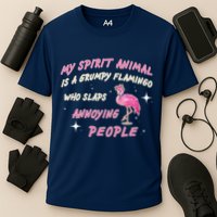 My Spirit Animal Is Grumpy Flamingo Performance Shirt