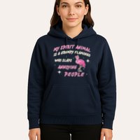 My Spirit Animal Is Grumpy Flamingo Hoodie