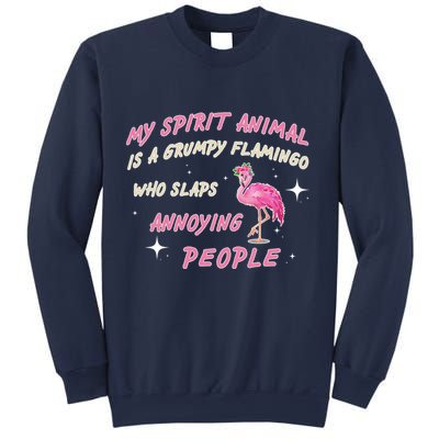 My Spirit Animal Is Grumpy Flamingo Sweatshirt