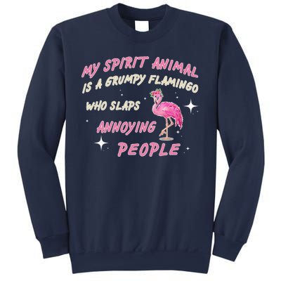 My Spirit Animal Is Grumpy Flamingo Sweatshirt