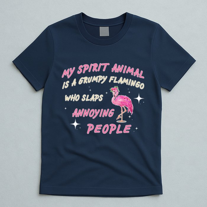 My Spirit Animal Is Grumpy Flamingo T-Shirt