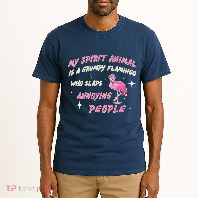 My Spirit Animal Is Grumpy Flamingo Tall T-Shirt