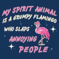 My Spirit Animal Is Grumpy Flamingo Button