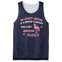 My Spirit Animal Is Grumpy Flamingo Mesh Reversible Basketball Jersey Tank