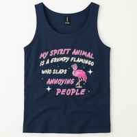 My Spirit Animal Is Grumpy Flamingo Tank Top
