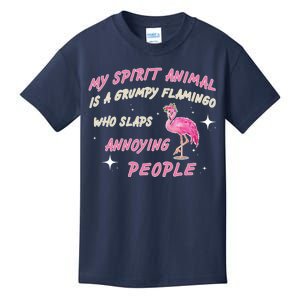 My Spirit Animal Is Grumpy Flamingo Kids T-Shirt