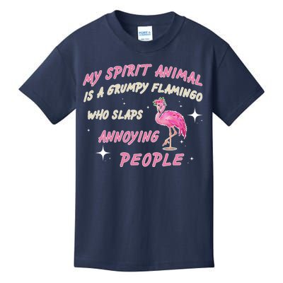 My Spirit Animal Is Grumpy Flamingo Kids T-Shirt