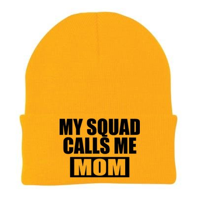 MY Squad Calls Me Mom Knit Cap Winter Beanie