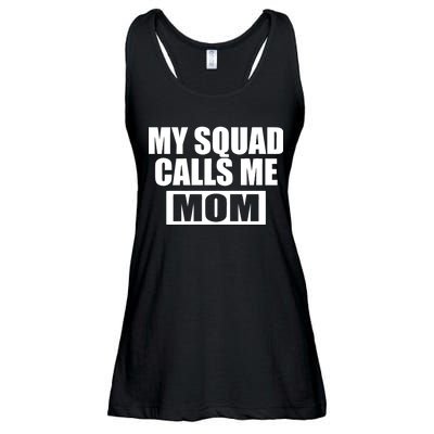 MY Squad Calls Me Mom Ladies Essential Flowy Tank