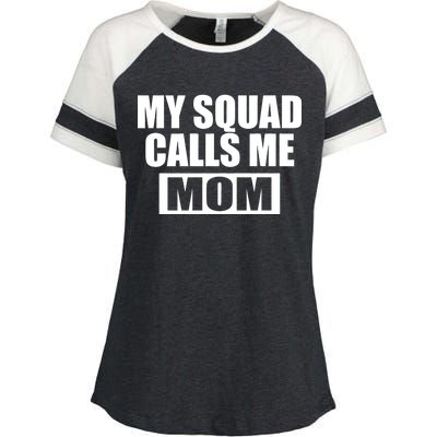 MY Squad Calls Me Mom Enza Ladies Jersey Colorblock Tee