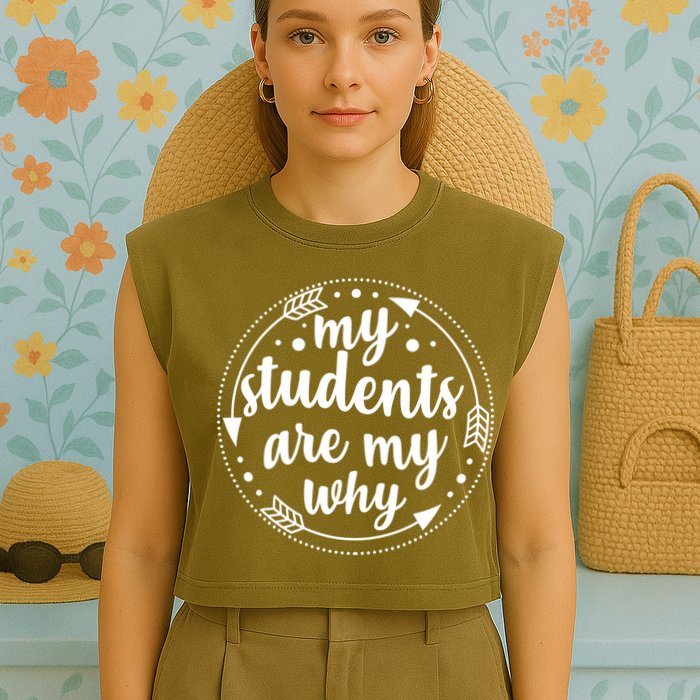 My Students Are My Why Garment-Dyed Women's Muscle Tee