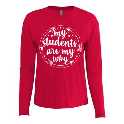 My Students Are My Why Womens Cotton Relaxed Long Sleeve T-Shirt