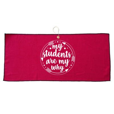 My Students Are My Why Large Microfiber Waffle Golf Towel