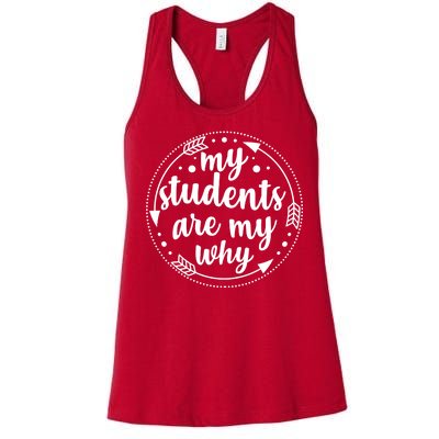 My Students Are My Why Women's Racerback Tank