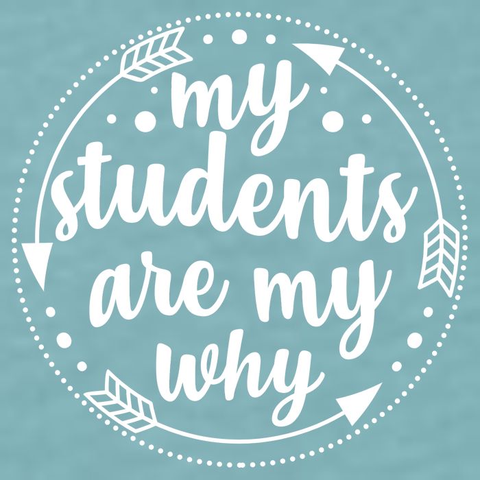My Students Are My Why Sueded Cloud Jersey T-Shirt