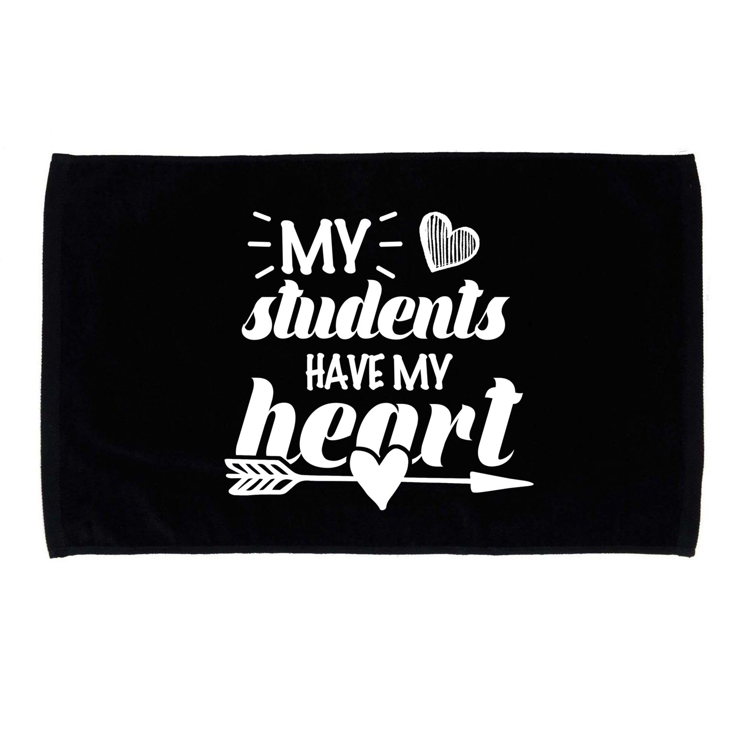 My Students Have My Heart Cute Teacher Microfiber Hand Towel