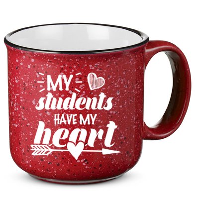 My Students Have My Heart Cute Teacher 15oz Campfire Ceramic Mug