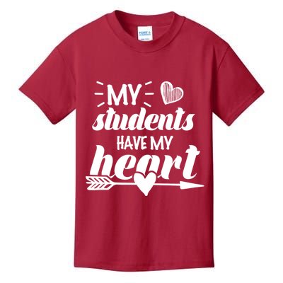 My Students Have My Heart Cute Teacher Kids T-Shirt