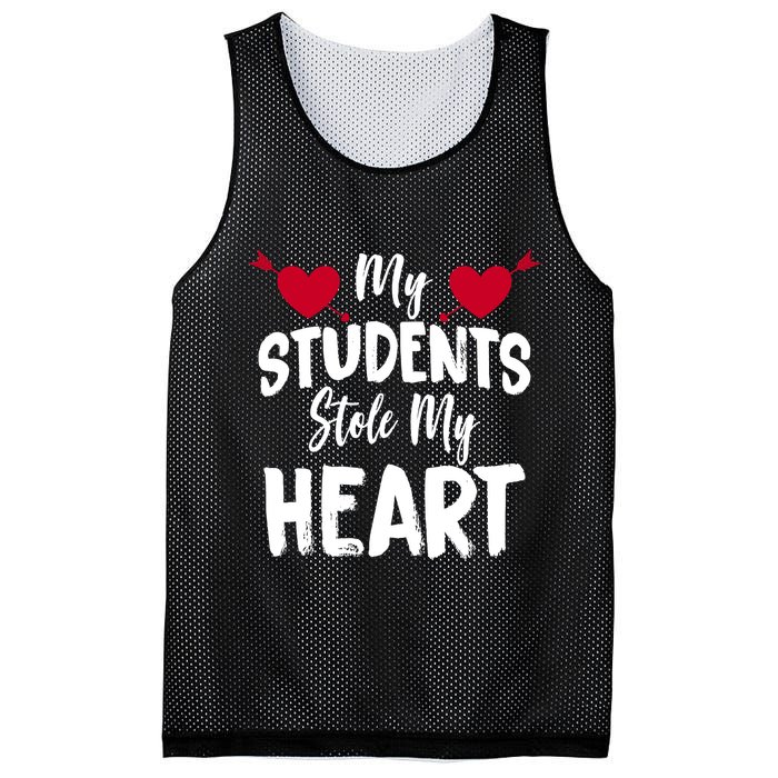 My Students Stole My Heart Mesh Reversible Basketball Jersey Tank