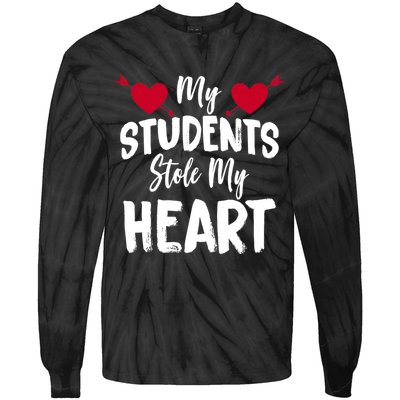 My Students Stole My Heart Tie-Dye Long Sleeve Shirt