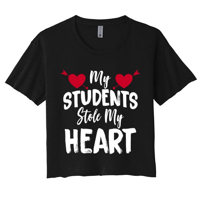 My Students Stole My Heart Crop Top