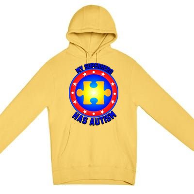 My Superhero Has Autism Premium Pullover Hoodie