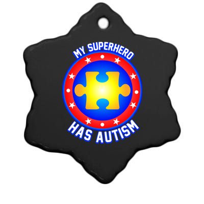 My Superhero Has Autism Ceramic Star Ornament