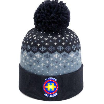 My Superhero Has Autism The Baniff Cuffed Pom Beanie