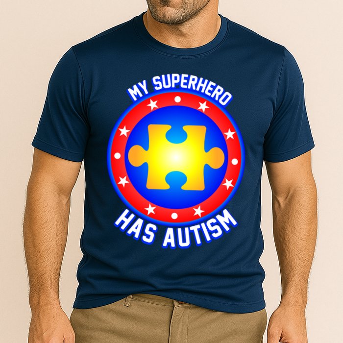 My Superhero Has Autism Cooling Performance Crew T-Shirt