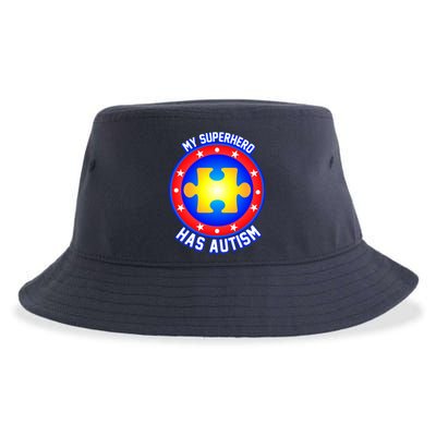 My Superhero Has Autism Sustainable Bucket Hat