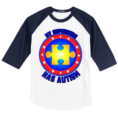 My Superhero Has Autism Baseball Sleeve Shirt