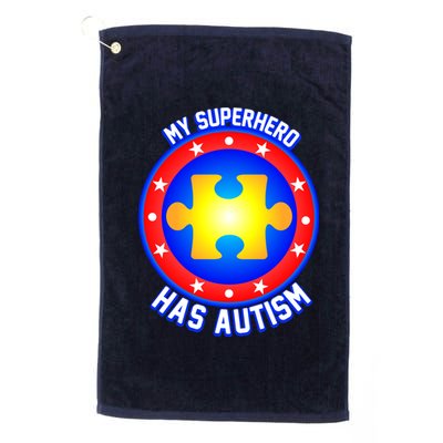 My Superhero Has Autism Platinum Collection Golf Towel